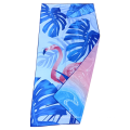 Custom printed microfiber waffle weave beach towel